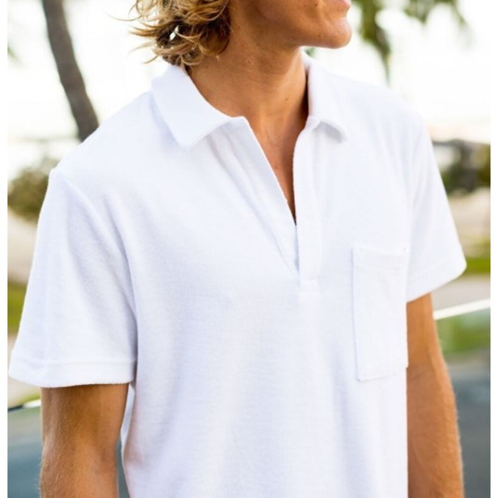 Kenny Flowers The Casa Blanca Terry Cloth Polo Men’s Sz. XXL